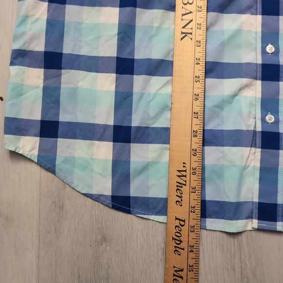 Tommy Bahama Shirt Mens 2XLT blue check The Siesta Key Performance Button Shirt - Picture 2 of 4